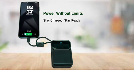 20,000mAh Power Bank with Built-in Type-C & Lightning Cables | 45W Fast Charging