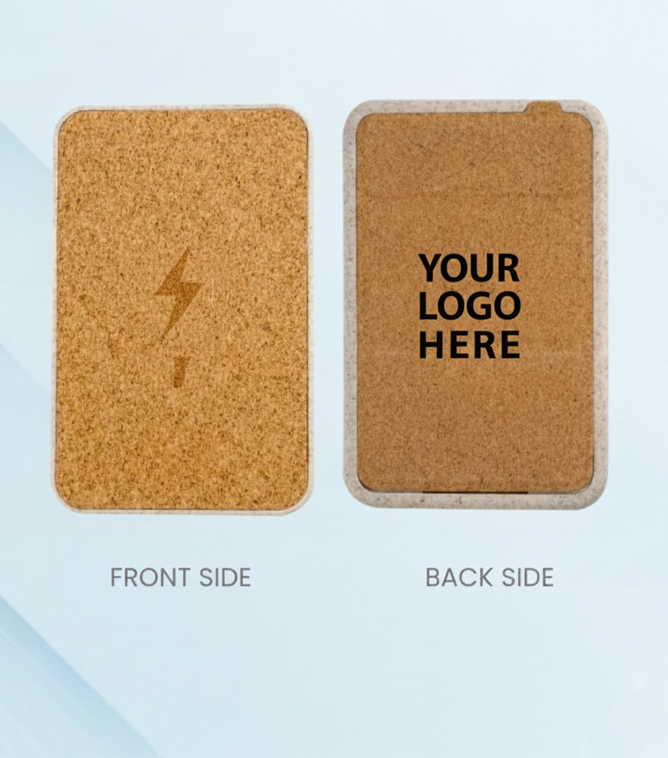 Cork MagSafe Wireless Power Bank 10,000mAh with Foldable Stand | 15W Fast Charging