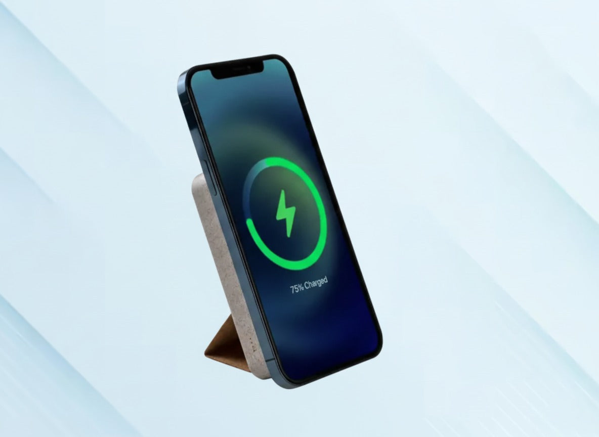 Cork MagSafe Wireless Power Bank 10,000mAh with Foldable Stand | 15W Fast Charging