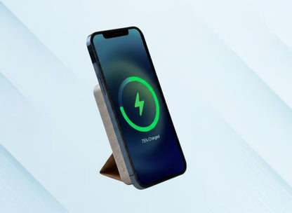 Cork MagSafe Wireless Power Bank 10,000mAh with Foldable Stand | 15W Fast Charging