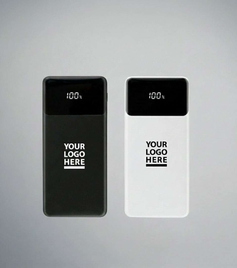 10,000mAh Power Bank with LED Screen &amp; Built-in Cables