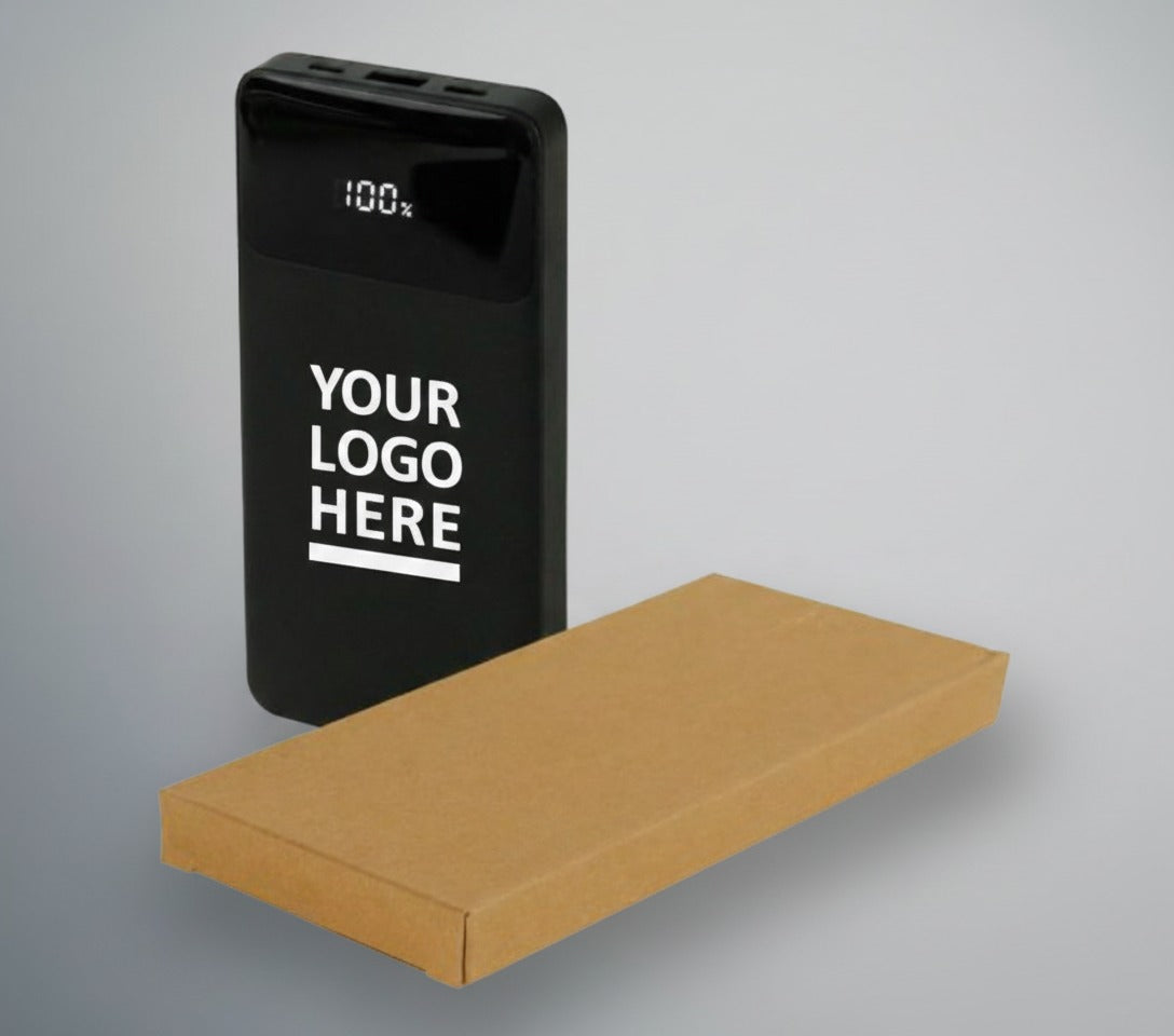 10,000mAh Power Bank with LED Screen &amp; Built-in Cables