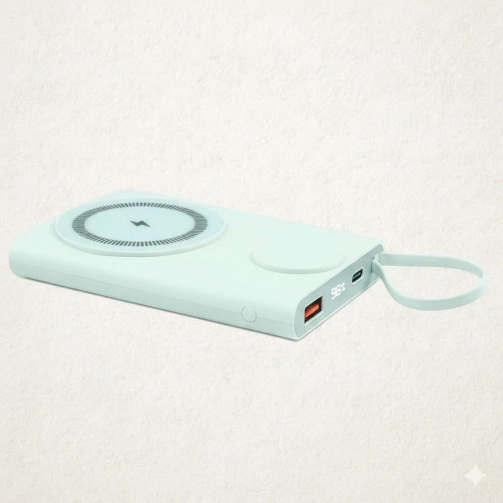 Magnetic Fast Wireless Charging Power Bank 10,000mAh with iWatch Charger | 15W