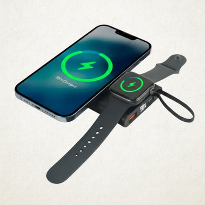 Magnetic Fast Wireless Charging Power Bank 10,000mAh with iWatch Charger | 15W
