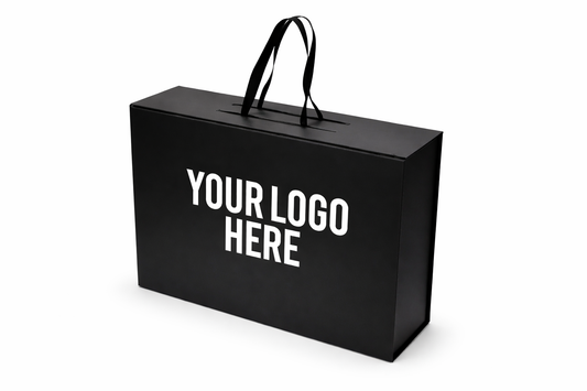 Foldable Gift Box with Magnetic Closure & Ribbon Handle