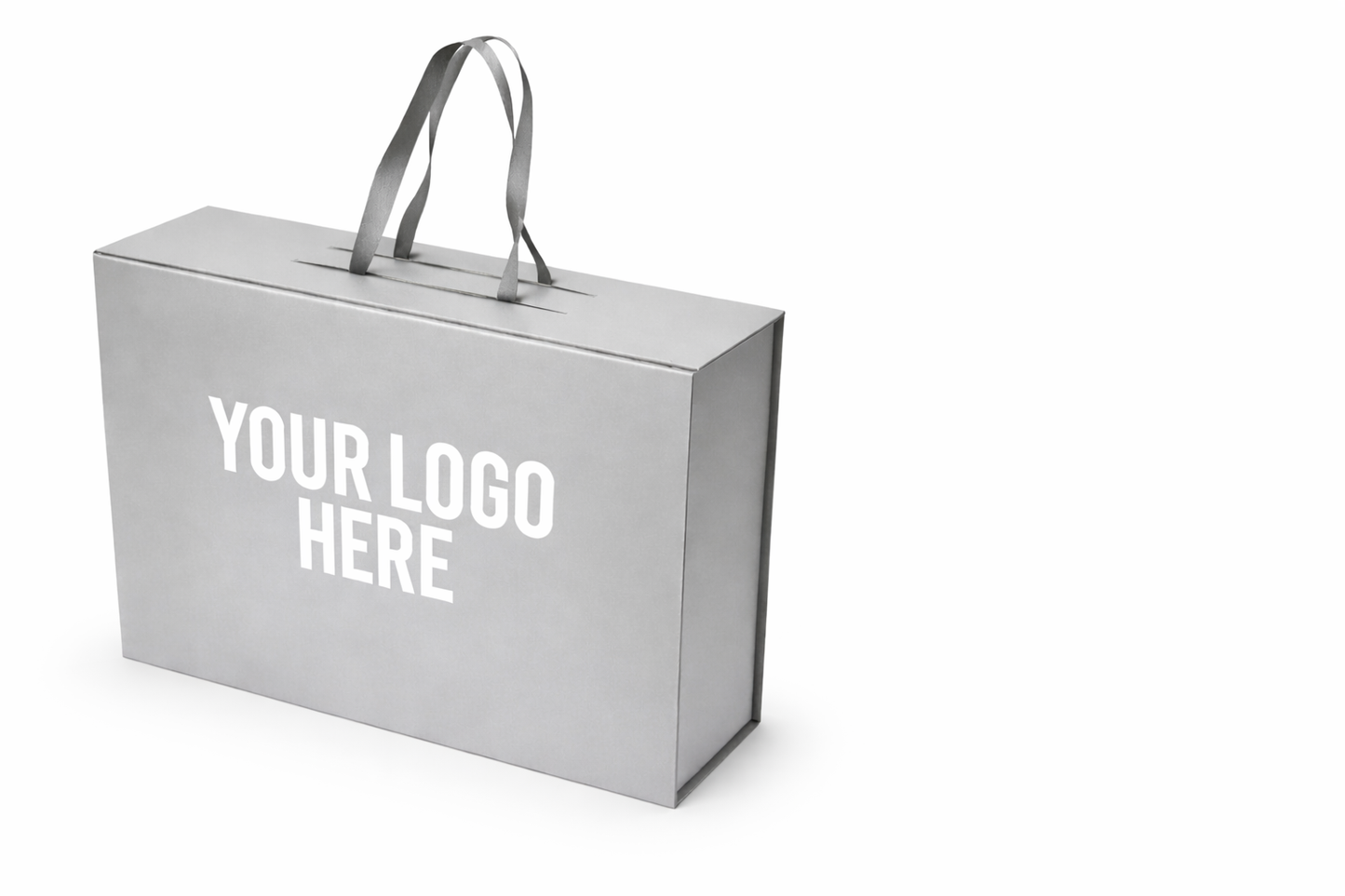 Foldable Gift Box with Magnetic Closure & Ribbon Handle