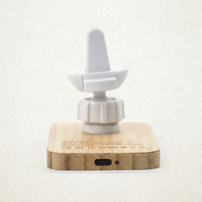 Eco-Friendly Bamboo Wireless Car Charger | 15W Fast Charging