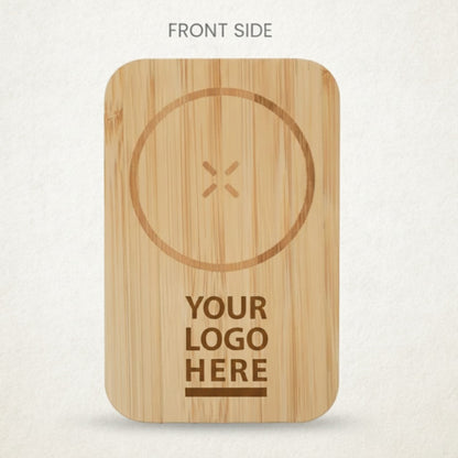 Eco-Friendly Bamboo Wireless Car Charger | 15W Fast Charging