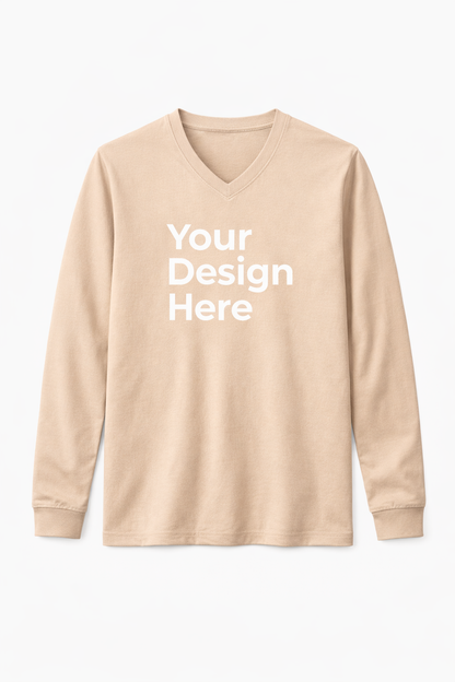 V-Neck T-Shirt (Long Sleeve)