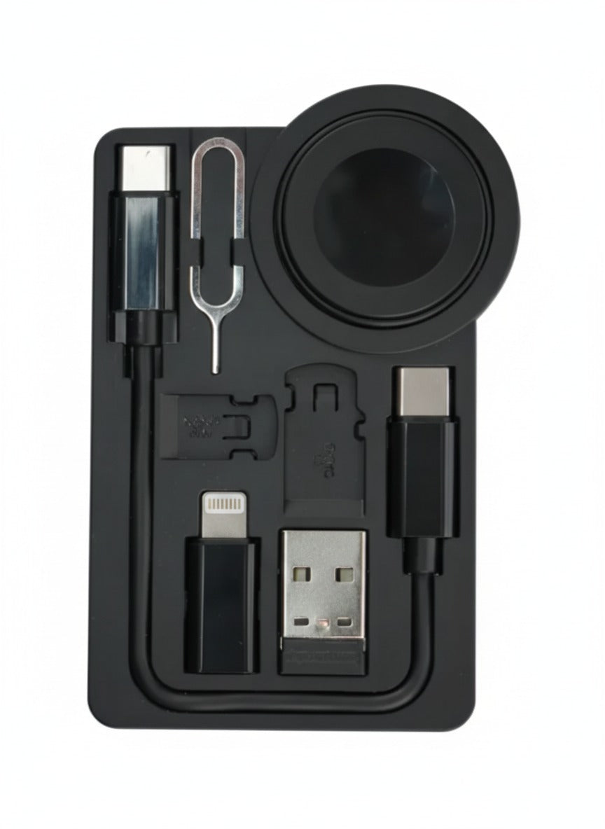 60W Charging Cable Kit with iWatch Charging Pad in PU Leather Pouch