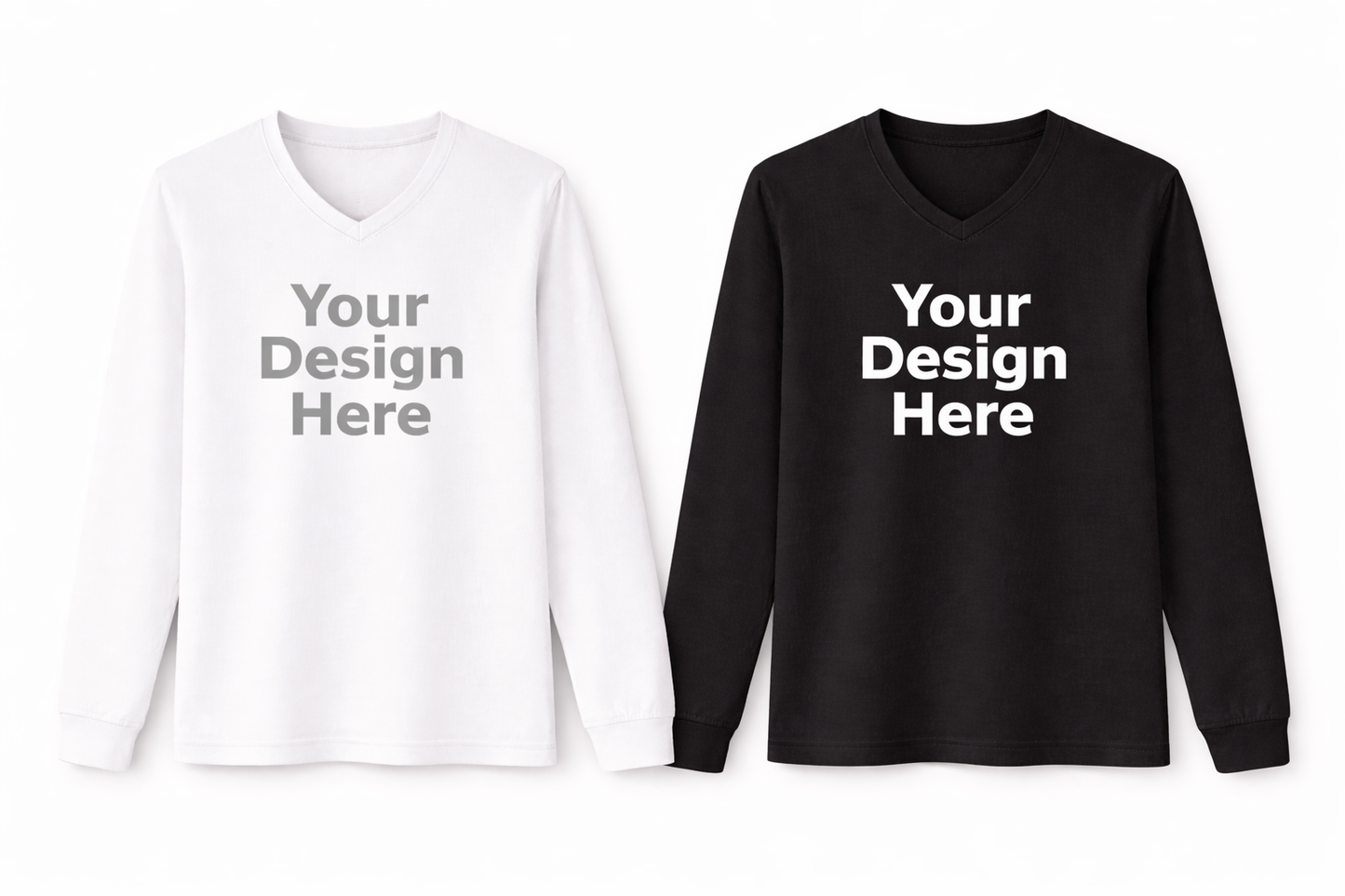 V-Neck T-Shirt (Long Sleeve)