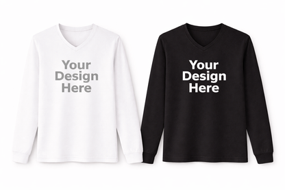 V-Neck T-Shirt (Long Sleeve)