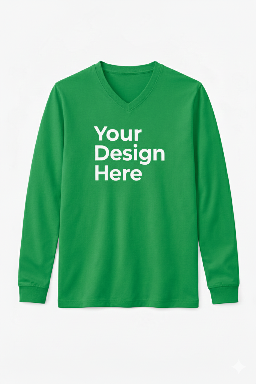 V-Neck T-Shirt (Long Sleeve)