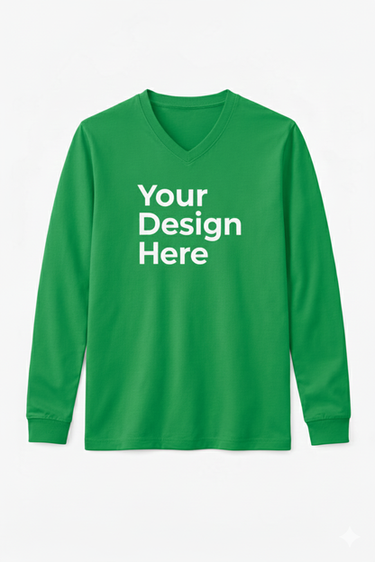V-Neck T-Shirt (Long Sleeve)
