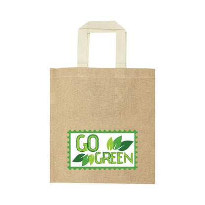 Jute Bags with Webbing Handle
