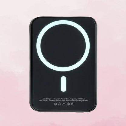 MagSafe Wireless Power Bank 10,000mAh with Light-Up Logo | 15W Fast Charging