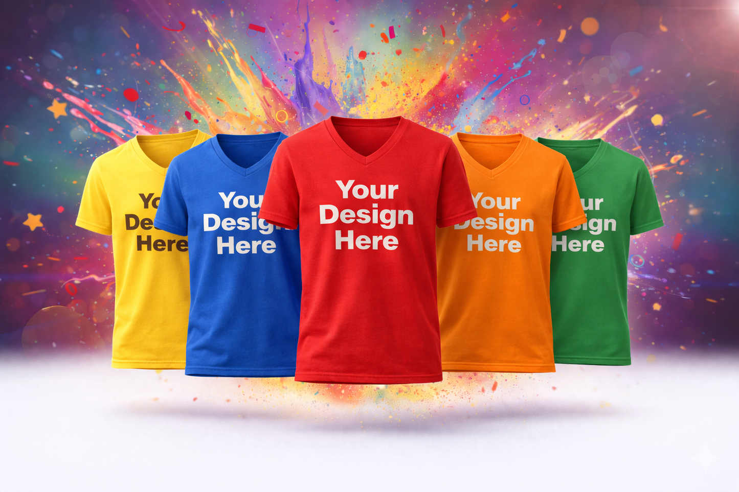 V-Neck T-shirt (Short Sleeve)