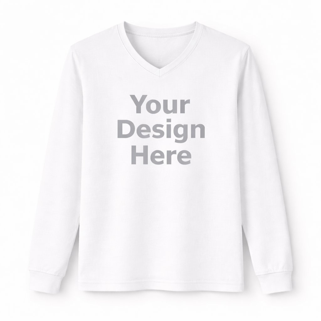 V-Neck T-Shirt (Long Sleeve)