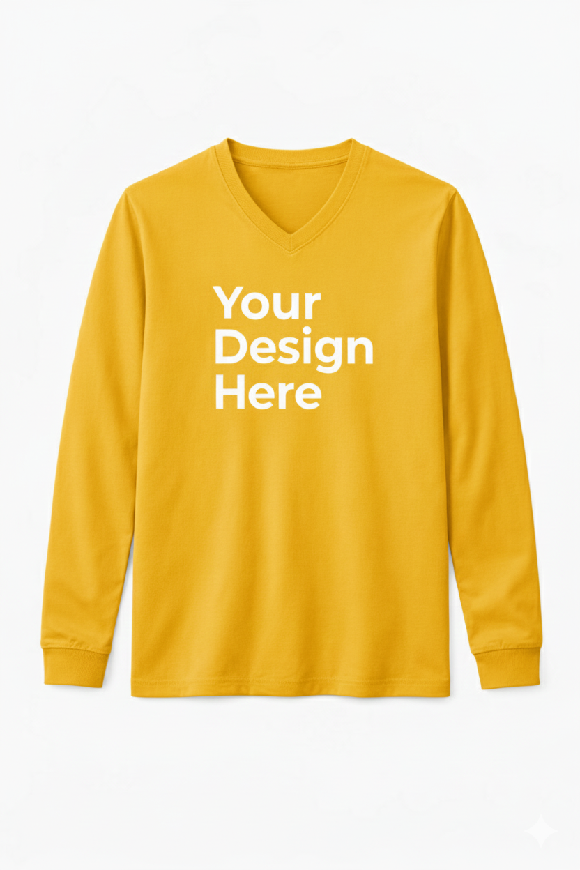 V-Neck T-Shirt (Long Sleeve)